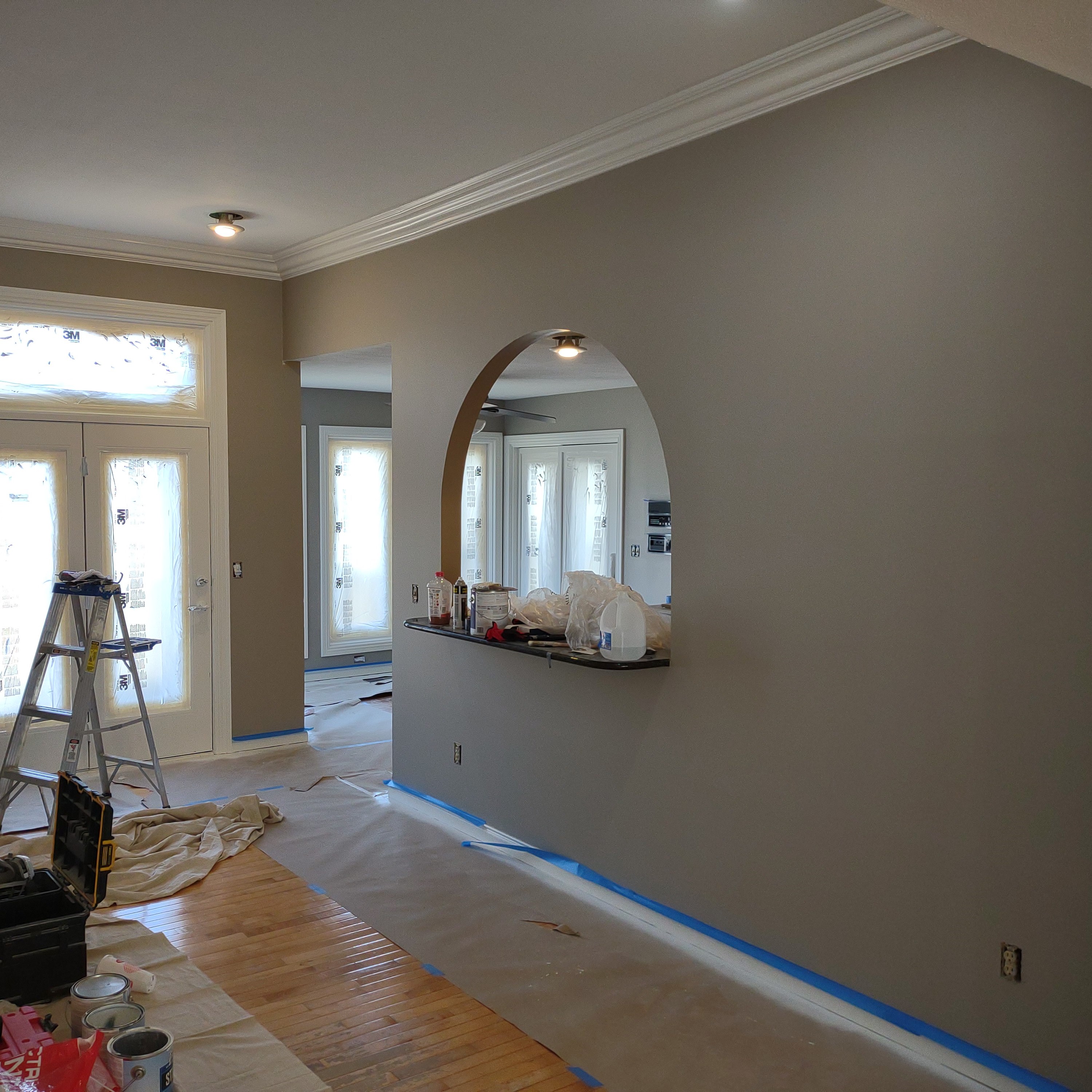 Freshly Painted Interior Walls